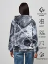 Женское худи / Графика дыма