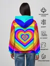Женское худи / Цветные сердца | Colored hearts