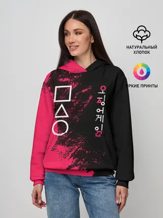 Женское худи / Игра в кальмара | Squid game