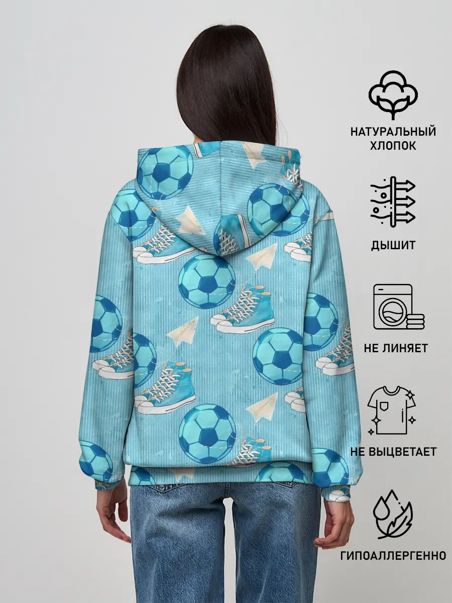 Женское худи / Юный футболист
