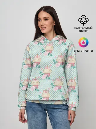 Женское худи / Милые Единороги - девочки