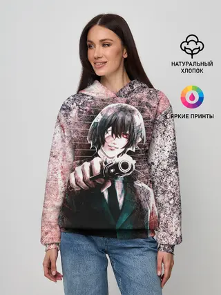 Женское худи / Опасный Дазай Осаму