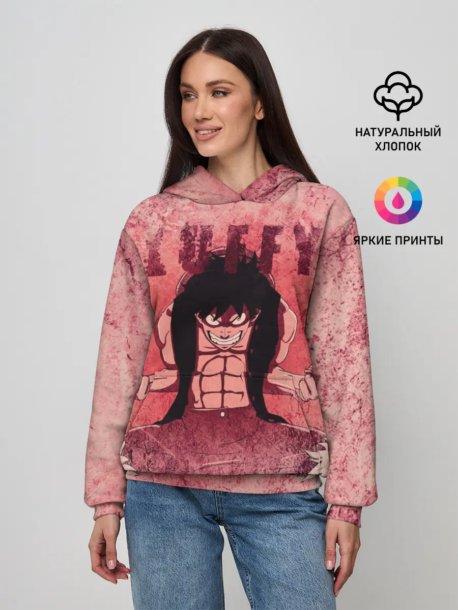 Женское худи / Свирепый Луффи
