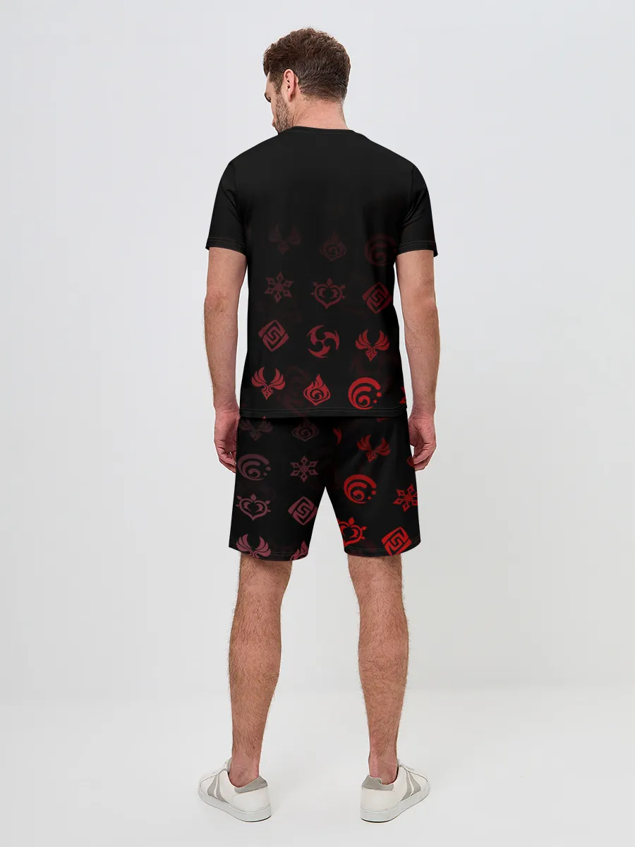 Мужской костюм с шортами / Ху Тао / Genshin Impact