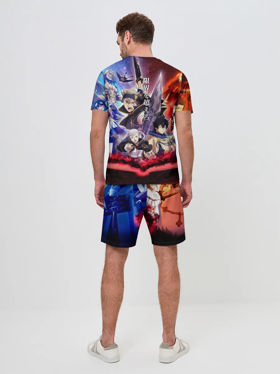 Мужской костюм с шортами / Черный клевер герои и вселенная Аста Юно