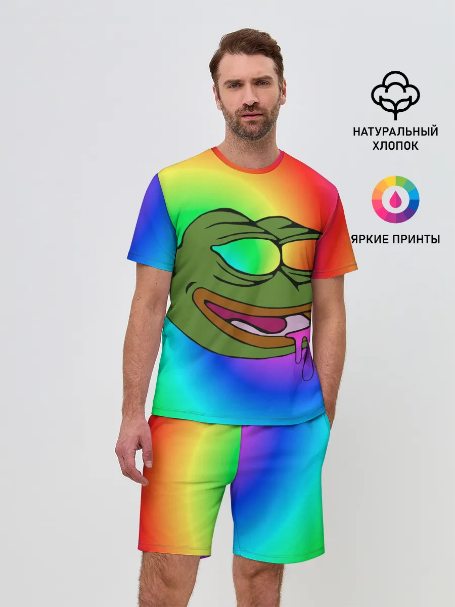 Мужской костюм с шортами / Pepe rainbow