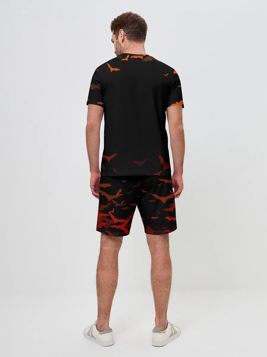 Мужской костюм с шортами / ТЫКВА С ЧЕРЕПАМИ