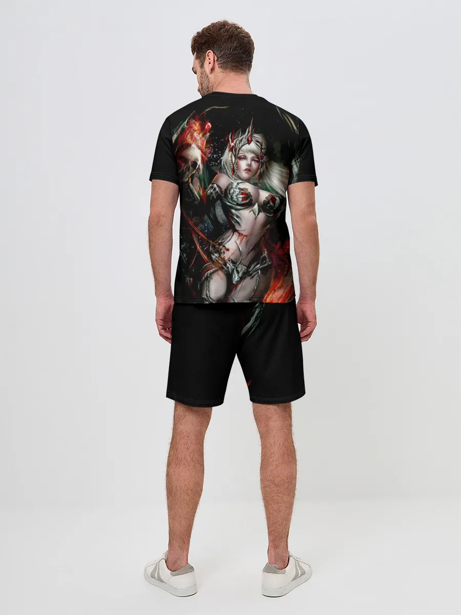 Мужской костюм с шортами / Ведьма с красными глазами