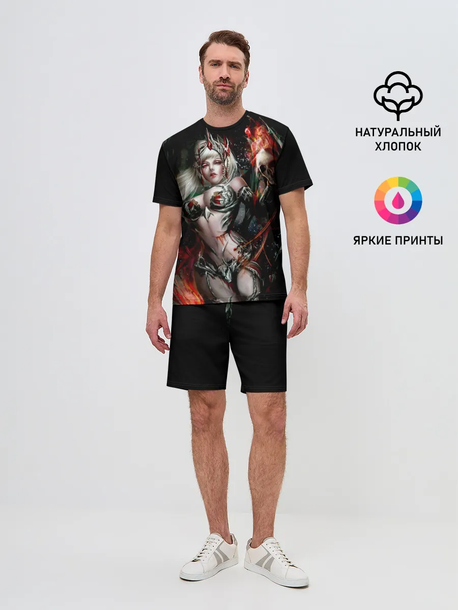 Мужской костюм с шортами / Ведьма с красными глазами