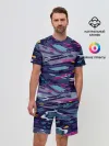Мужской костюм с шортами / Космический абстрактный паттерн