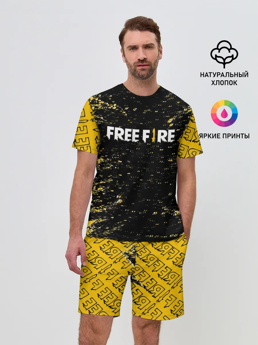 Мужской костюм с шортами / garena | free fire,