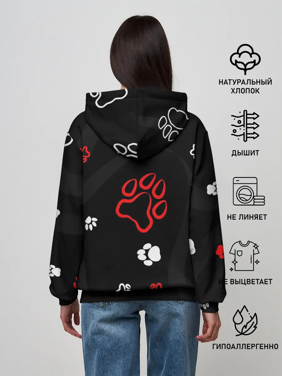 Женское худи / Большая лапа