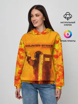 Женское худи / CS GO FIRE | КС ГО