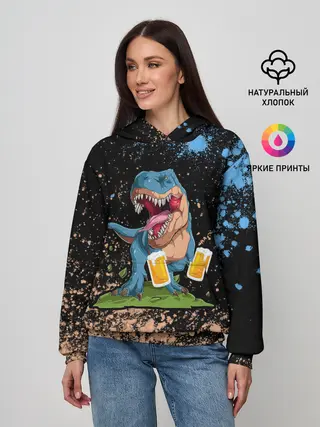 Женское худи / Пивозавр - Краска