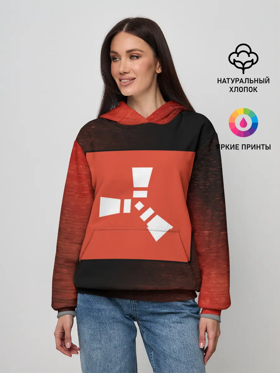 Женское худи / РАСТ - Глитч