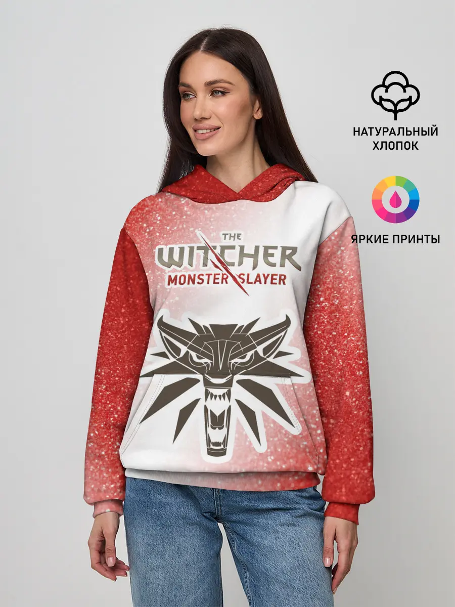 Женское худи / The Witcher Monster Slayer - Noise