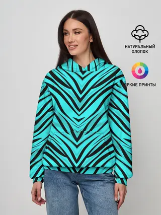 Женское худи / Абстратный полосатый узор