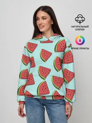 Женское худи / Дольки арбузов