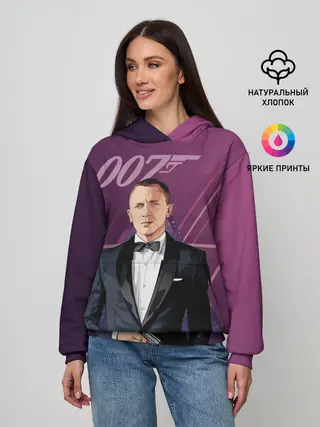 Женское худи / агент 007 Джеймс Бонд