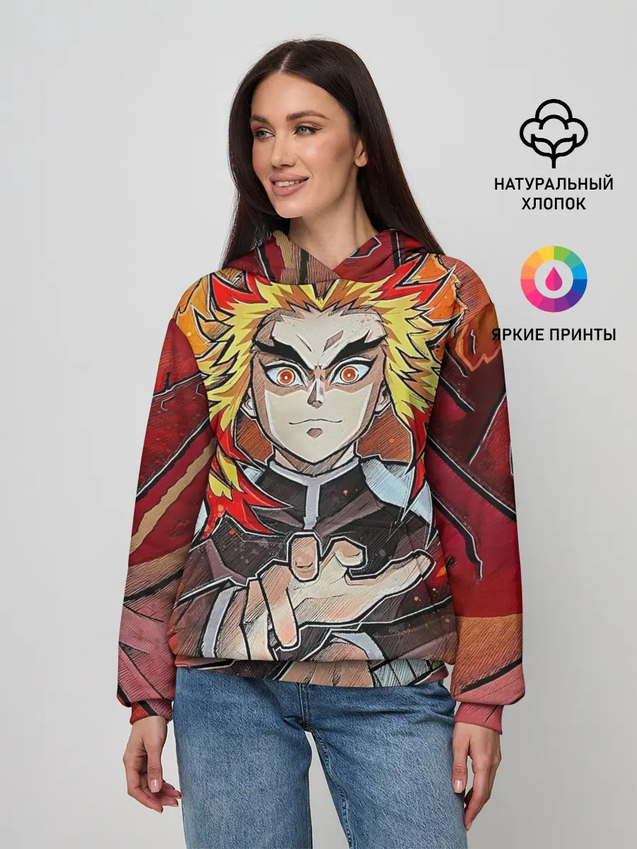 Женское худи / Ренгоку Клинок демонов