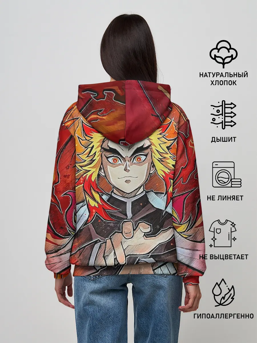 Женское худи / Ренгоку Клинок демонов