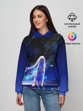 Женское худи / Animegirl Night Sea