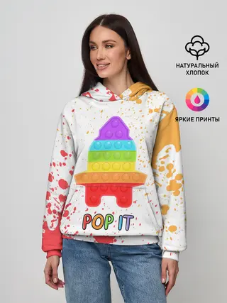 Женское худи / Pop It - Rocket - Paint