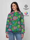 Женское худи / Поле разноцветных цветков