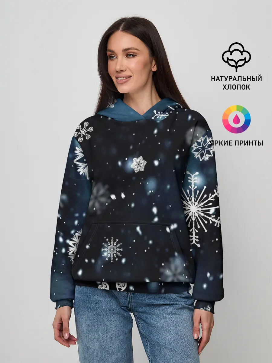 Женское худи / А снег идёт