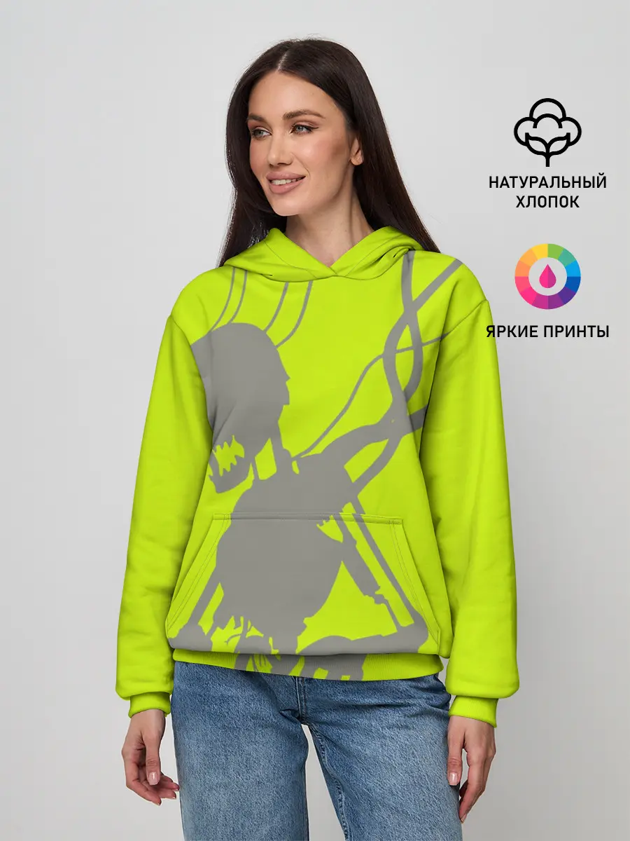 Женское худи / Силуэт злого духа