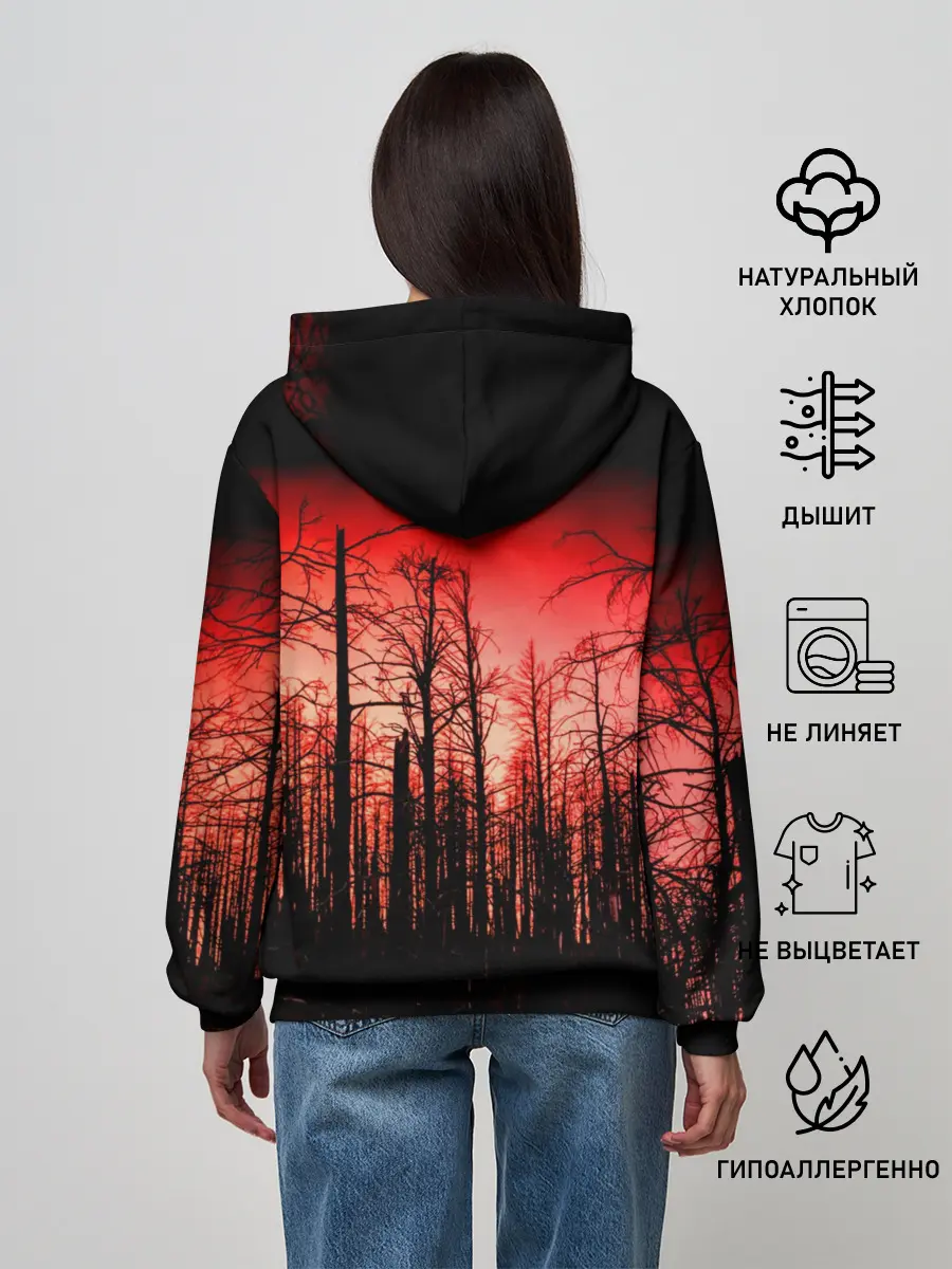 Женское худи / Сиреноголовый Кровавый Лес