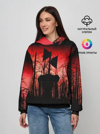 Женское худи / Сиреноголовый Кровавый Лес