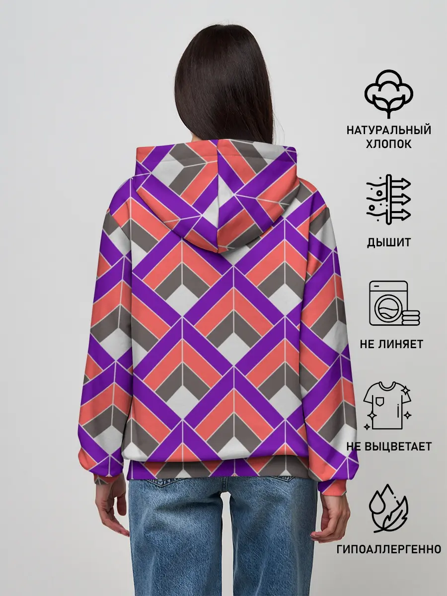 Женское худи / Шотландка / Plaid