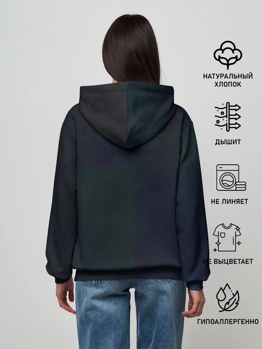 Женское худи / АКУЛА МОНСТР