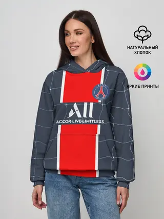 Женское худи / Месси в ПСЖ