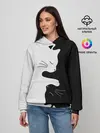 Женское худи / Коты инь янь