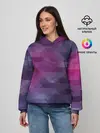 Женское худи / Фиолетово-бордовый узор