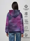 Женское худи / Фиолетово-бордовый узор