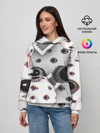 Женское худи / они наблюдают за тобой