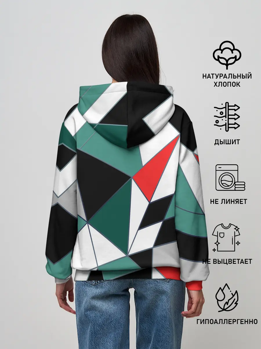 Женское худи / Абстрактный геометрический