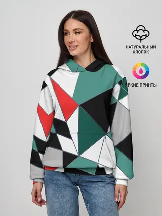 Женское худи / Абстрактный геометрический