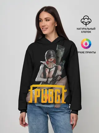 Женское худи / PUBG | 18+