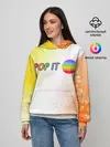 Женское худи / Поп Ит - Кружок - Разводы