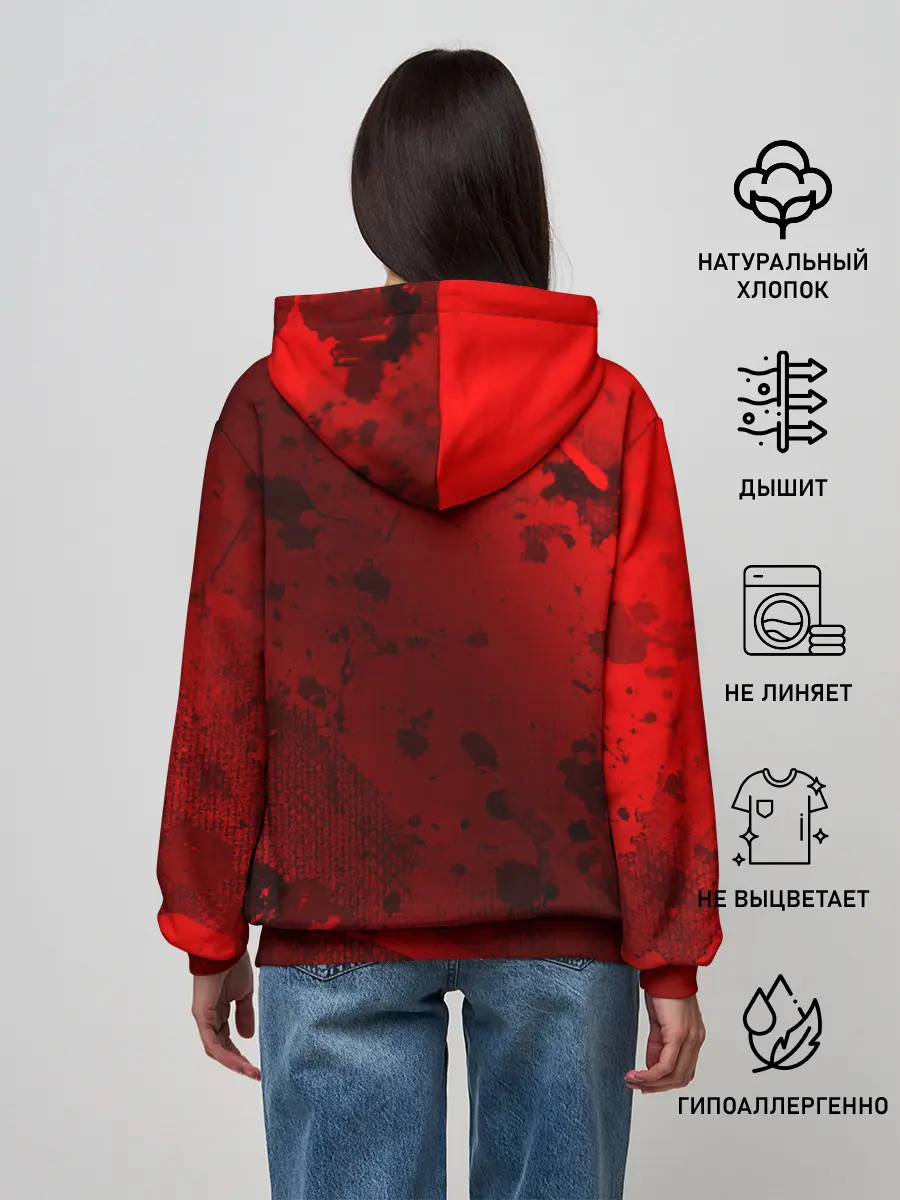 Женское худи / USSR - Серп и Молот - Краска