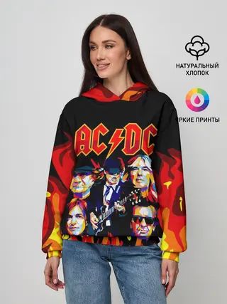 Женское худи / AC DC HIGHWAY TO HELL