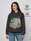 Женское худи / Тату Бульбазавр