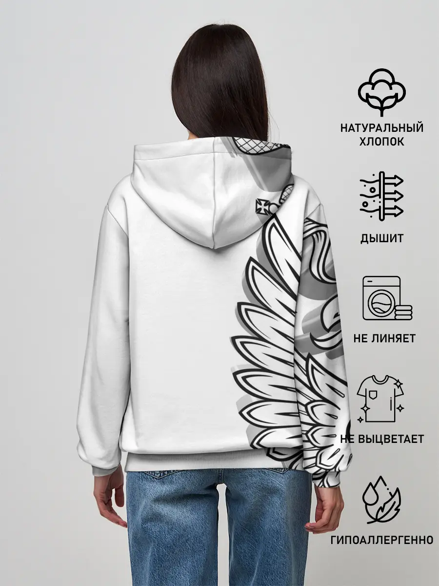 Женское худи / Russia | MSKSide 3D Logo