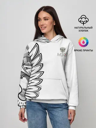 Женское худи / Russia | MSKSide 3D Logo