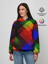 Женское худи / Яркий геометрический узор