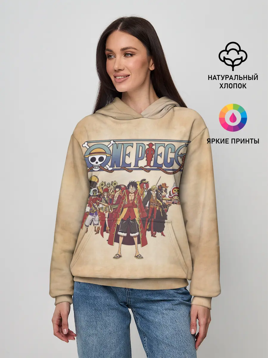 Женское худи / Персонажи One Piece. Большой куш